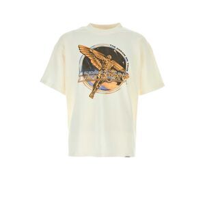 Represent Men Ivory Cotton T-Shirt